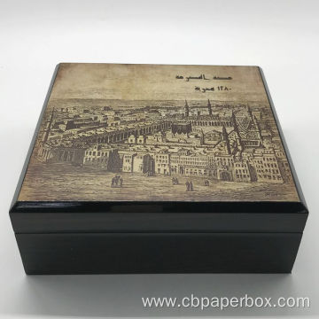 Elegante High Glossy Wooden Box For Abria Dates